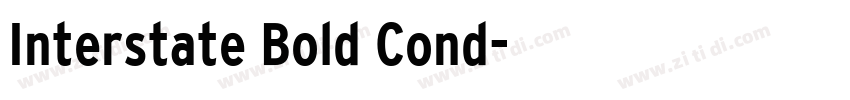 Interstate Bold Cond字体转换